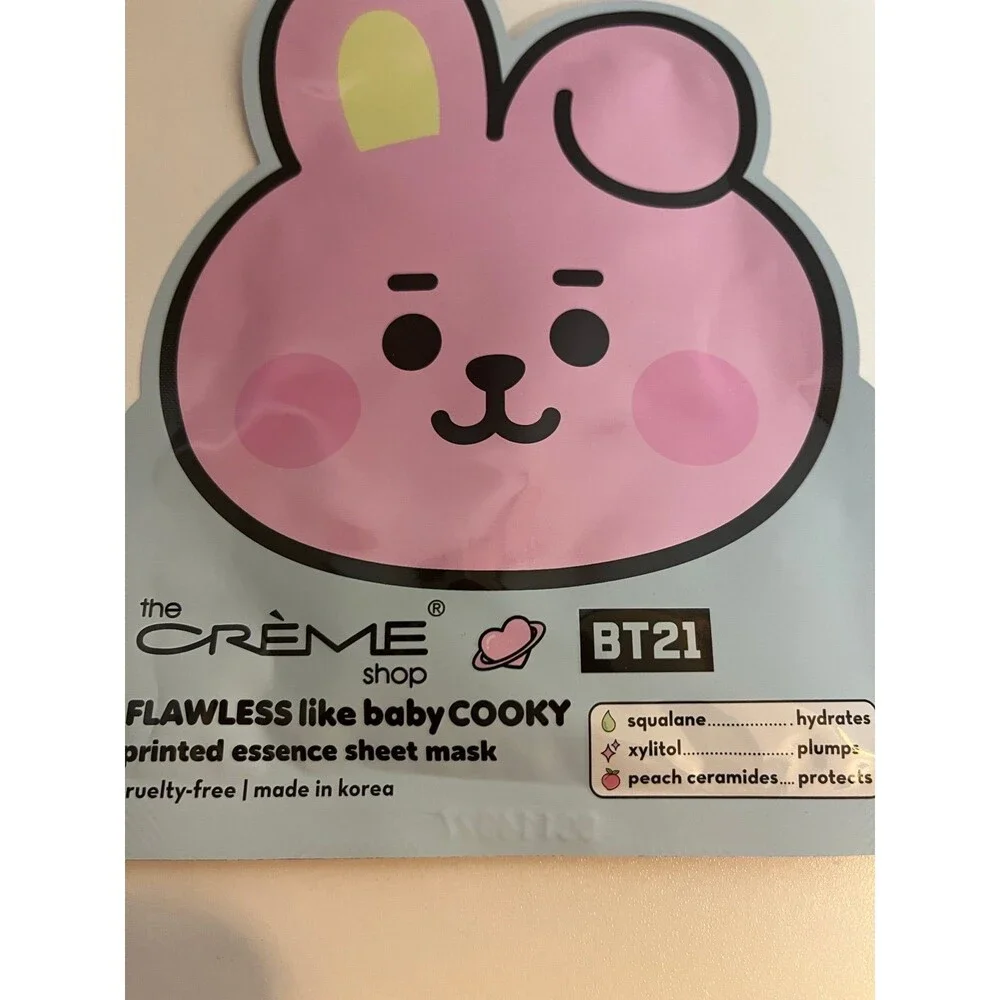 Pack of 6!! The Crème Shop BT21 Hydration Sheet Masks